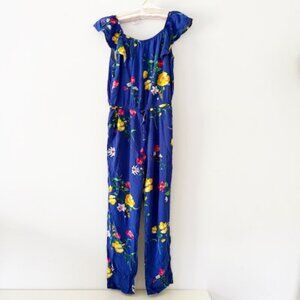 Old Navy Royal Blue jumpsuit with flower print — Women's SZ XL (14)